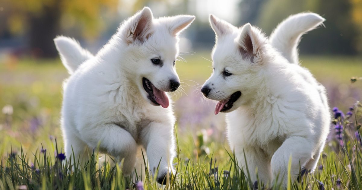 White German Shepherd puppies