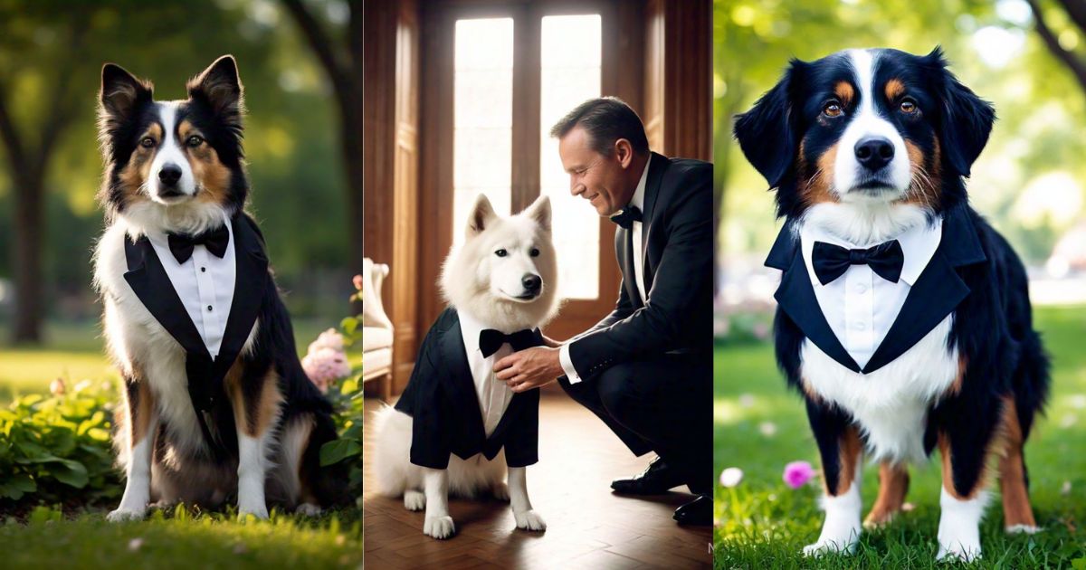 Dogs in Tuxedos